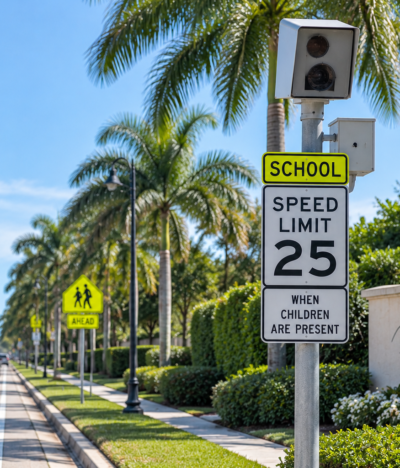 Florida School Zone Speed Camera Tickets: Points, Fines & License Suspensions Explained