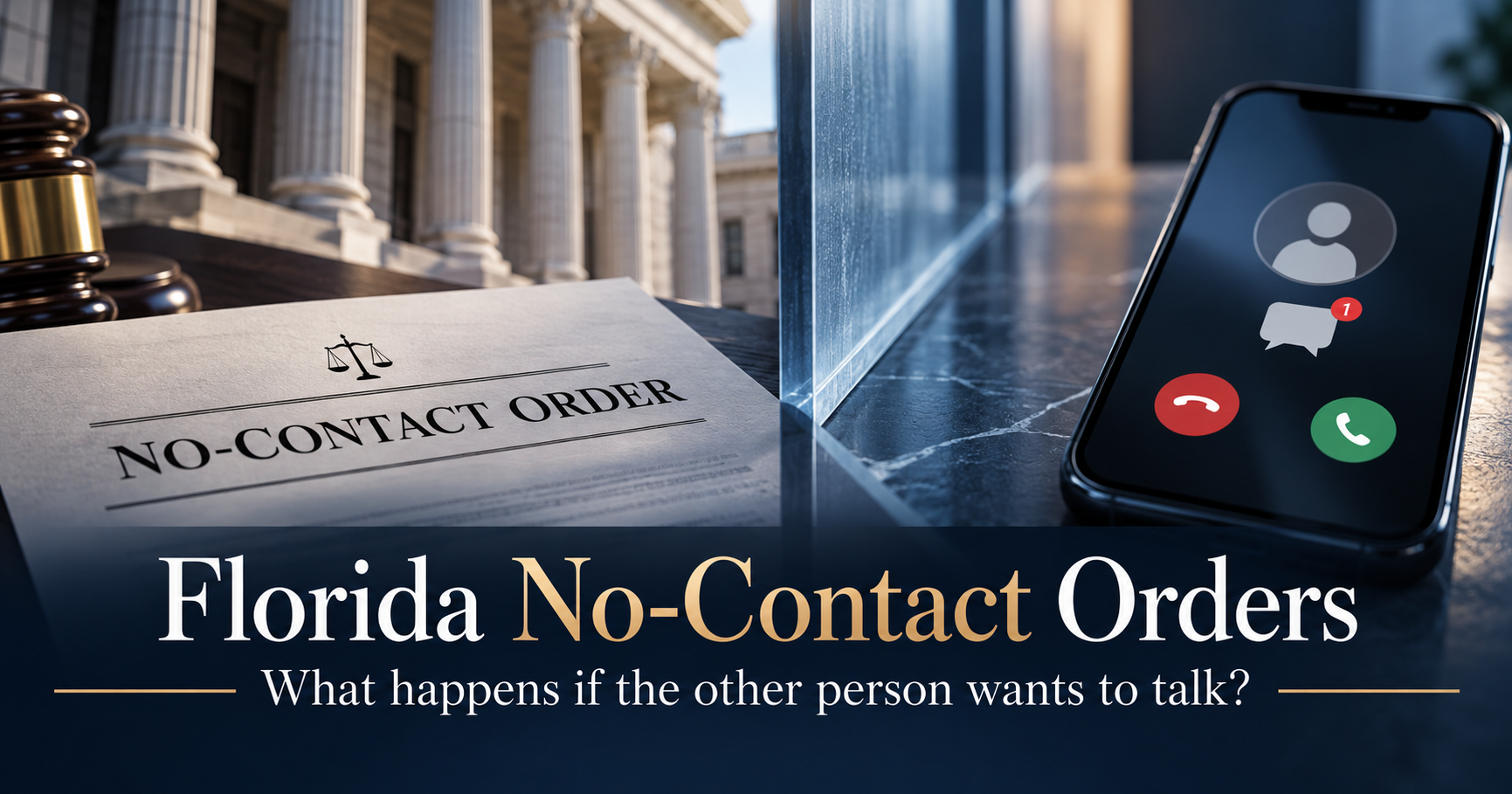 Can You Be Arrested for Contacting Someone Who Wants to Talk to You? Florida's New No-Contact Law Florida No Contact Orders and Calls